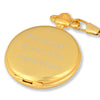 Gold Pocket Watch with Arabic Numerals