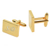 Gold Plated Rectangular Cufflinks