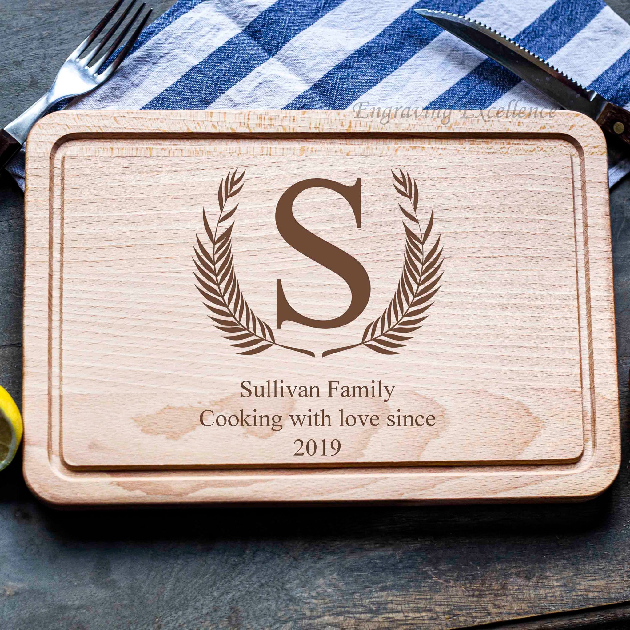 Personalised Rectangular Chopping Board - Design 1