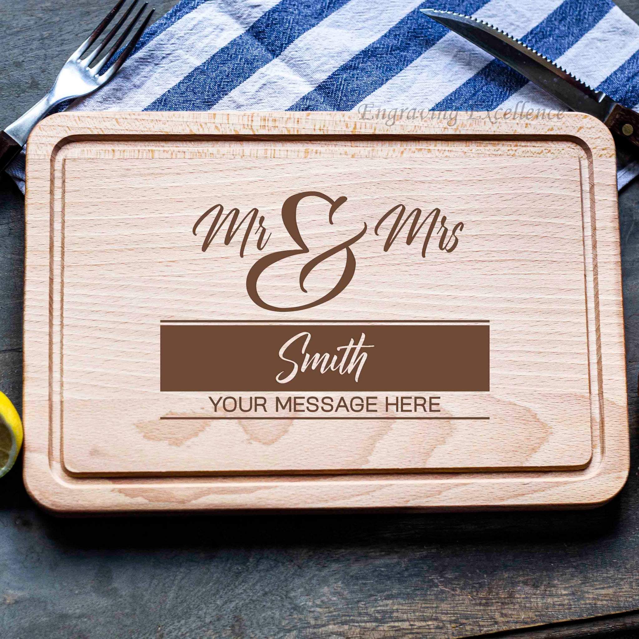 Personalised Rectangular Chopping Board - Design 3