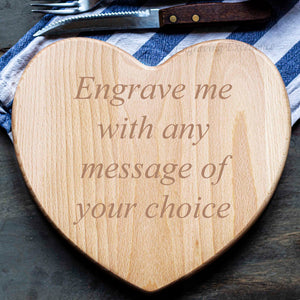 Personalised Heart Chopping Board - Design 5