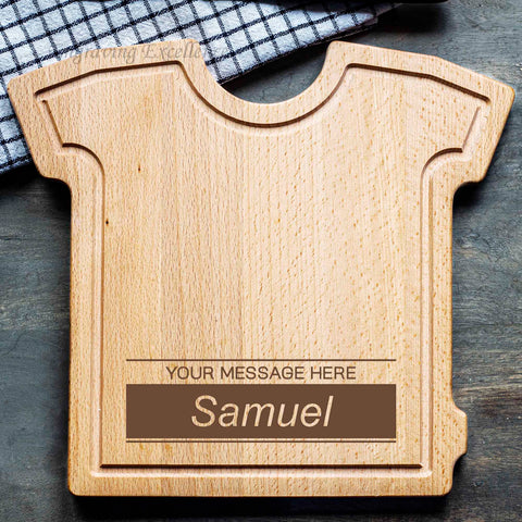 Personalised T-shirt Chopping Board - Design 3