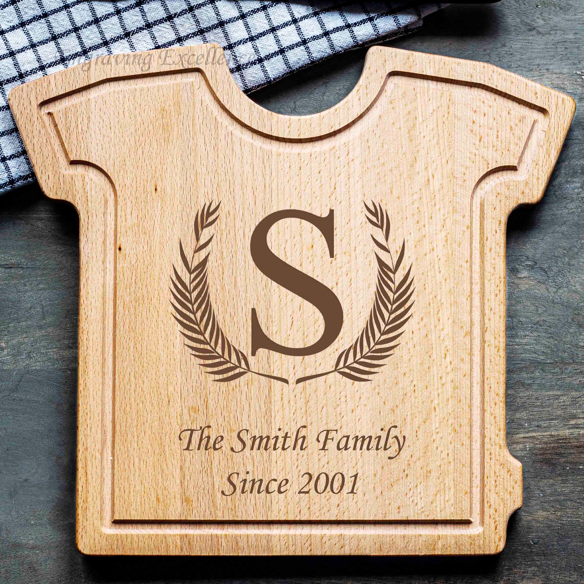 Personalised T-shirt Chopping Board - Design 1