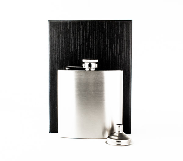 Happy Birthday Silver 6oz Hip Flask