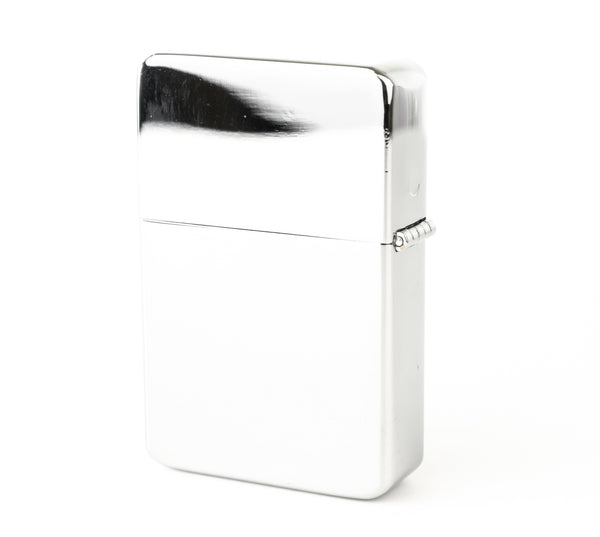 Premium Brass Flip Lighter - Silver