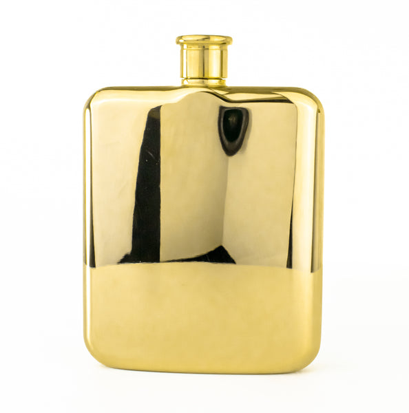 6oz High Quality Gold Hip Flask