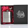 6oz Hip Flask with Funnel and Gift Box - Wedding Printed Lids
