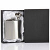 6oz Hip Flask with Funnel and Gift Box - Coloured Lined Boxes