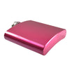 Engraved 6oz Shiny Pink Hip Flask