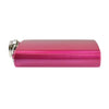 Engraved 6oz Shiny Pink Hip Flask