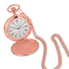 Rose Gold Pocket Watch with Roman Numerals