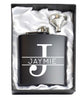 Monogram Black 6oz Hip Flask