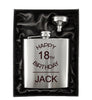 Happy Birthday Silver 6oz Hip Flask