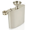 6oz Hip Flask in Gift Box with Funnel and Cups with a printed Thank You lid