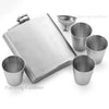 Merry Christmas 6oz Hip Flask in Gift Box with Funnel and Cups