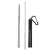 Personalised Collapsible Reusable Straw - Black